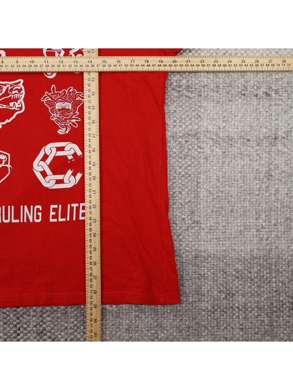 Crooks & Castles The Ruling Elite Graphic T Shirt Red Large Streetwear Skull